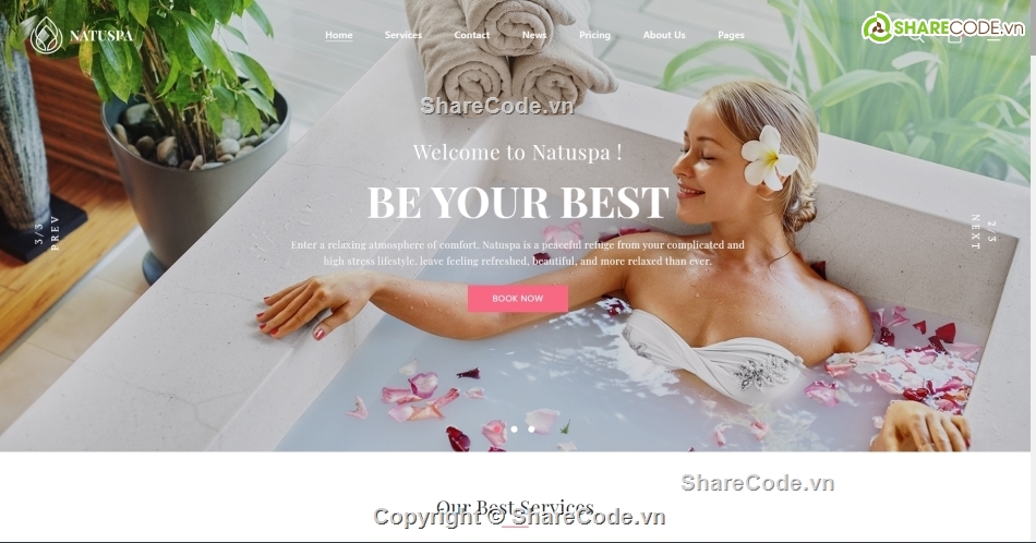 website html spa,website spa,html website spa salon,Template website spa salon